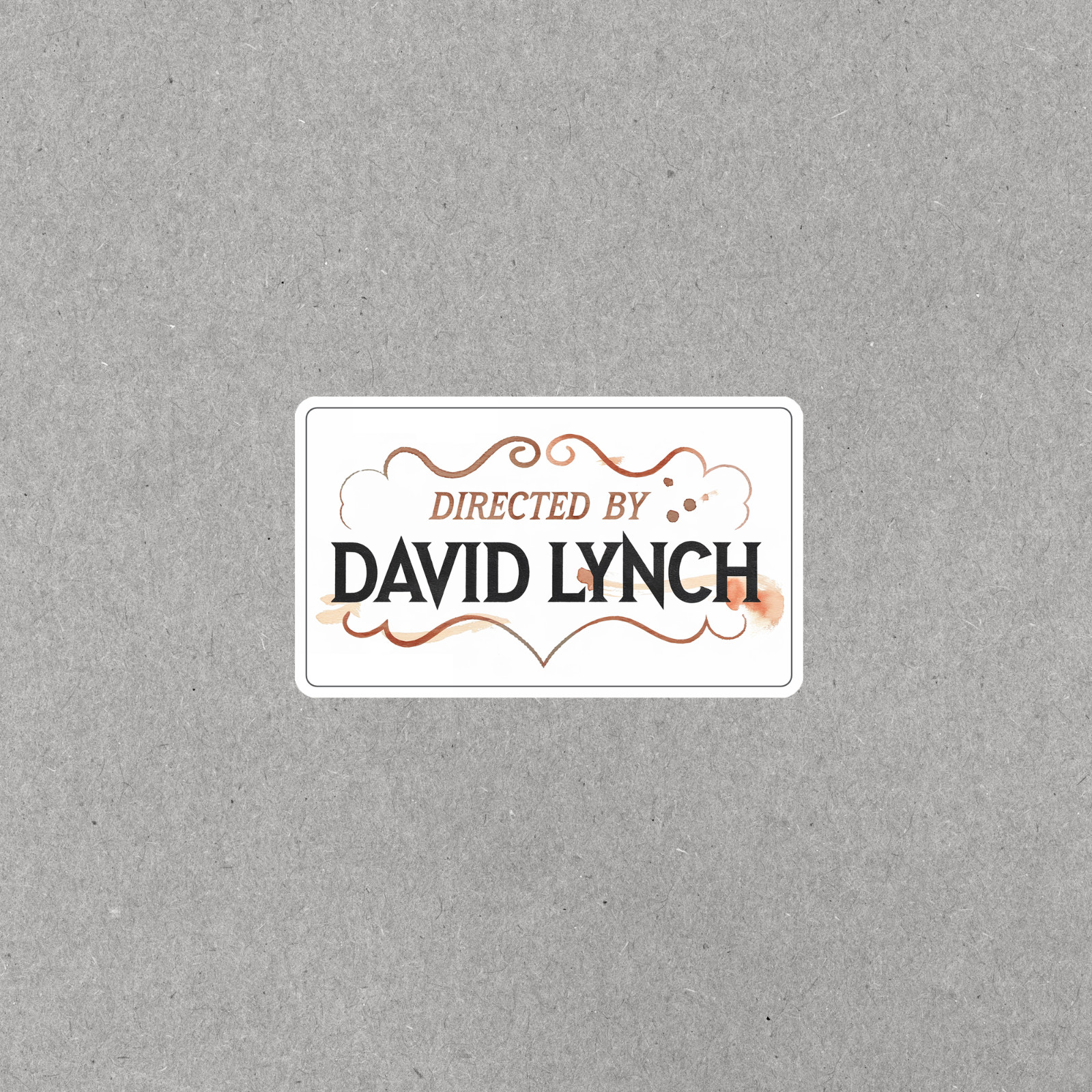 Vintage-Inspired Directed By David Lynch Movie Clapperboard Sticker #432