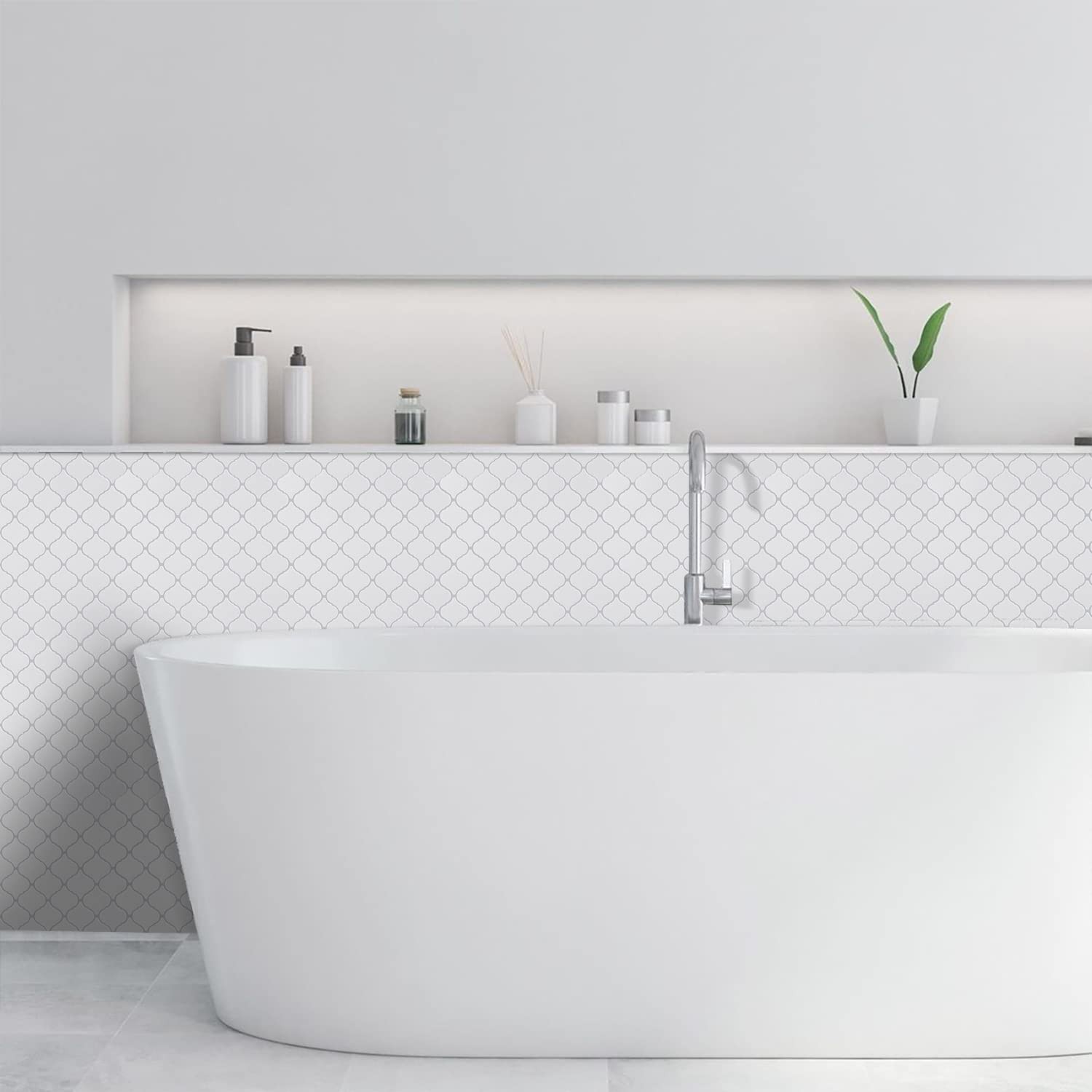 Peel and Stick Backsplash Tile 12"x12" Vinyl 2-3mm Thick Self Adhesive – Easy
