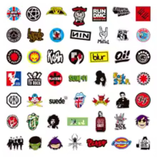 100PCS Rock Band Stickers Lot Punk Music Heavy Metal Bands Sticker Decal-USA..,