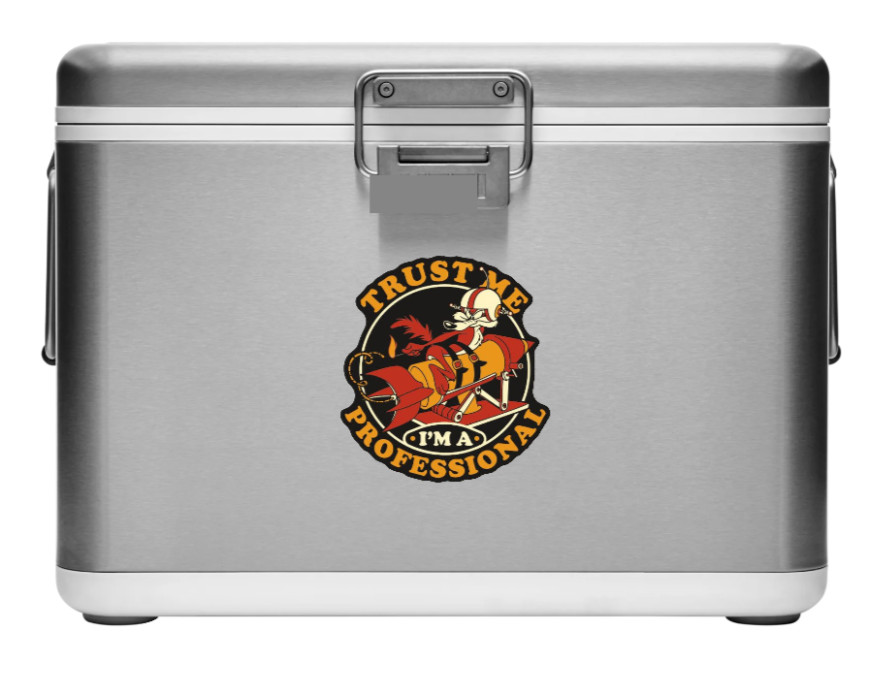 Wiley – Trust Me I'm A Professional – 4" Vinyl Decal Car Window Trailer Cooler