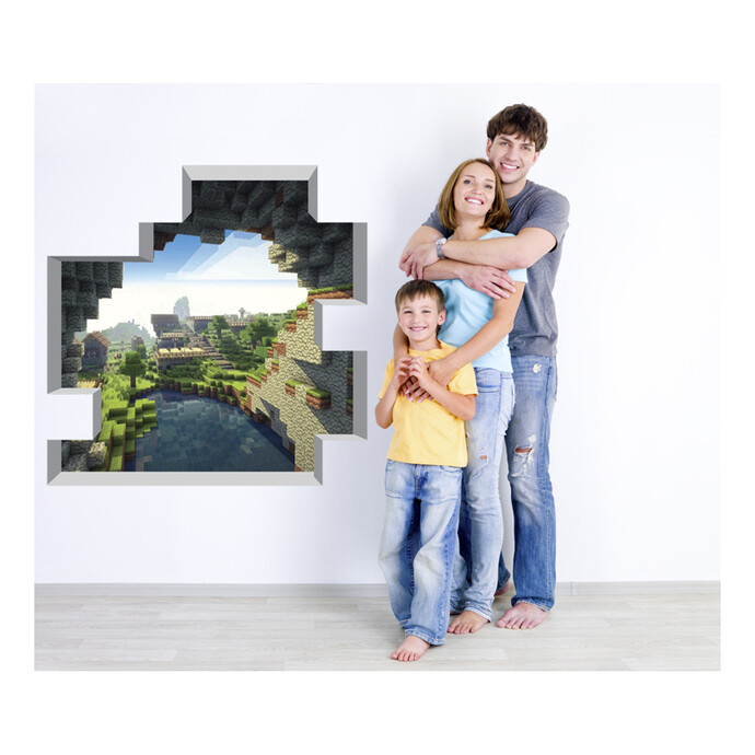 Mine Themed Cave Entrance Mural – 36" x 36" – Peel and Stick