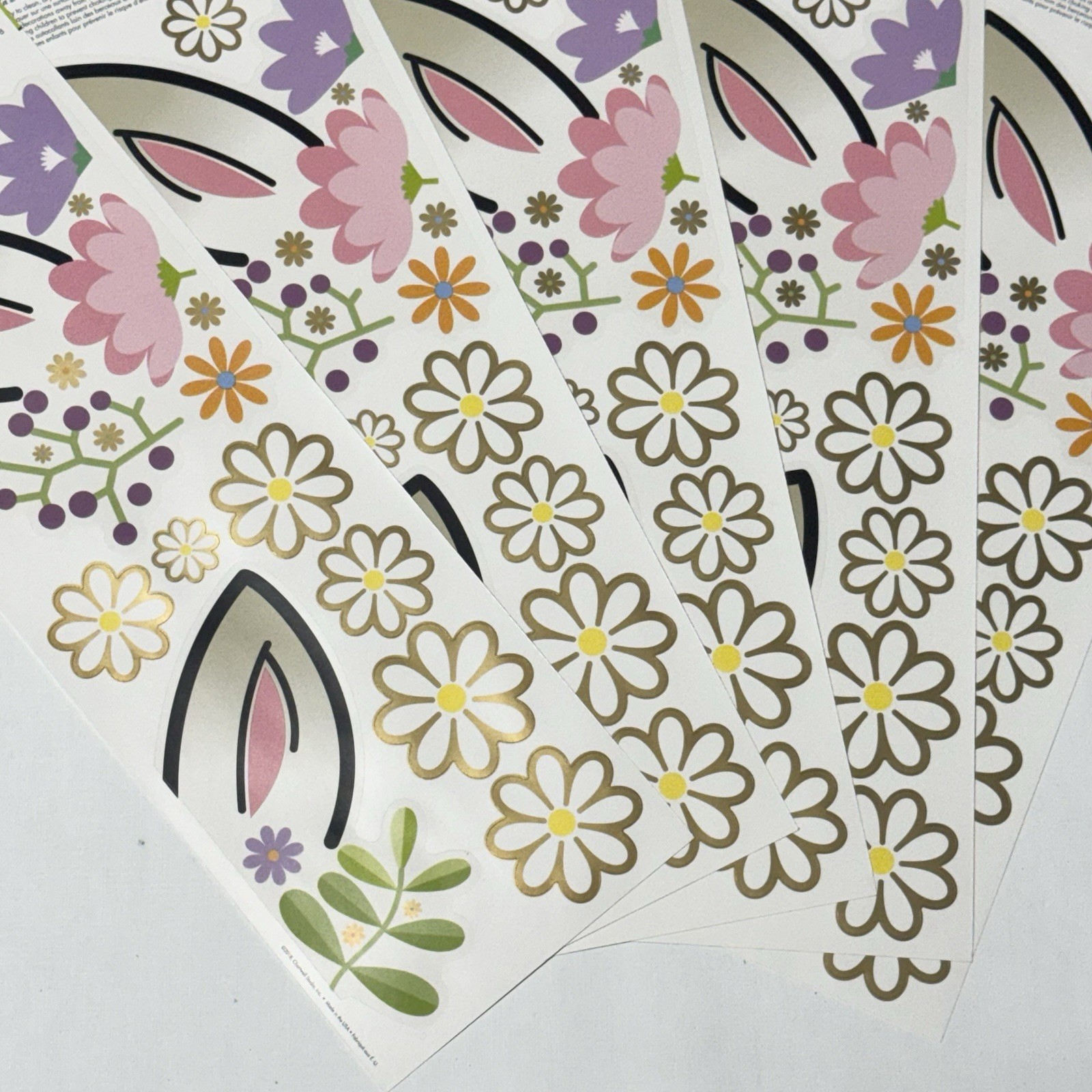 Main Street Wall Creations Jumbo Stickers "Peaceful Unicorn" Lot of 5