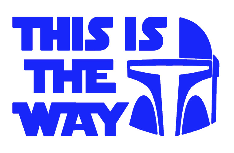 MANDALORIAN, THIS IS THE WAY, STAR WARS, Decal Stickers for Car, Laptop, Tablet