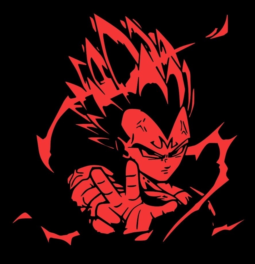 VEGETA DECAL / DBZ / DRAGON BALL Z STICKER GOKU DECAL