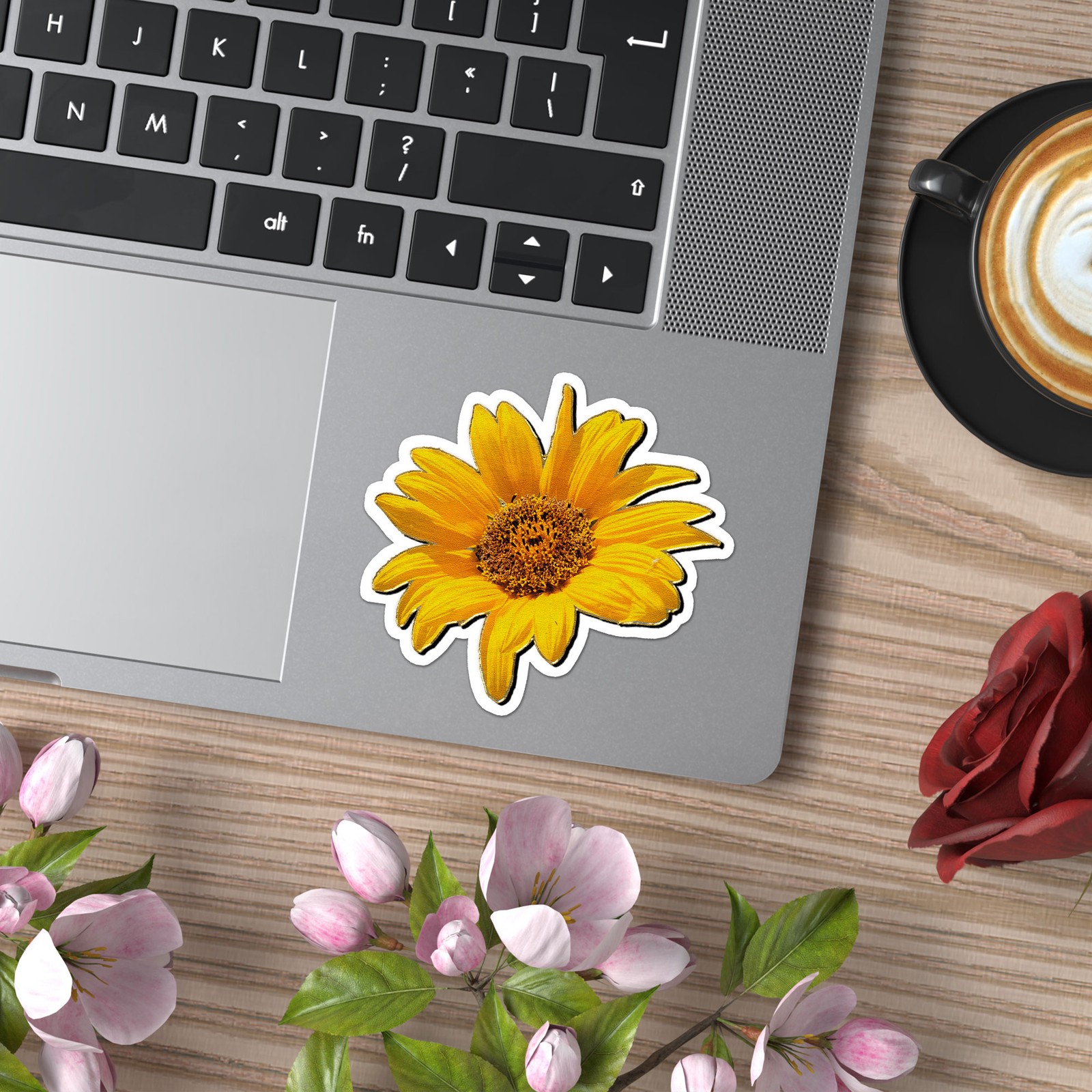 Vintage Sunflower – Vinyl Decal Sticker – Car Window Laptop – ebn8847