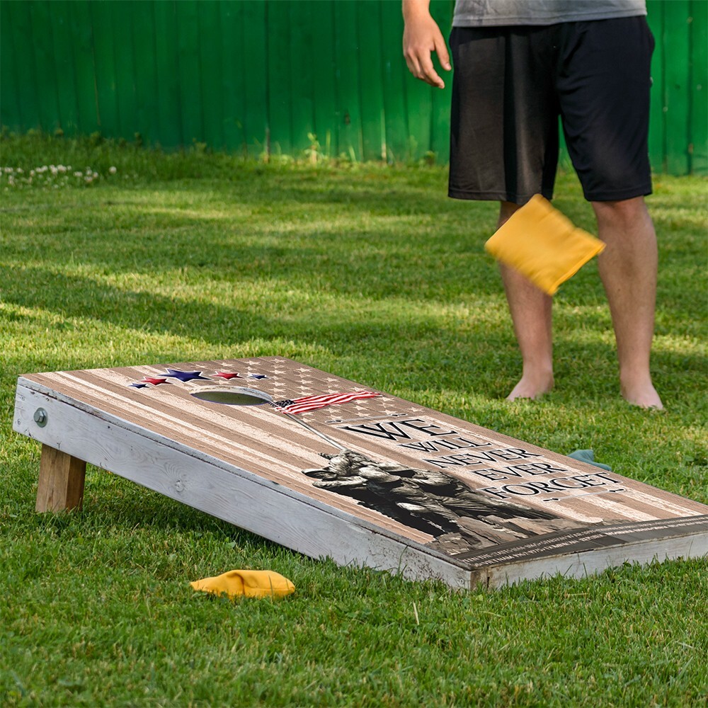 Corn Hole Bean Bag Toss Wrap Stickers Skins Boards Not Included Military Pride