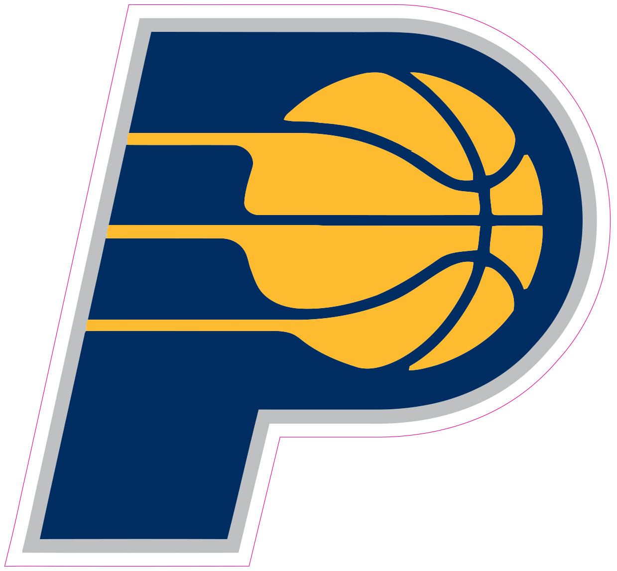 Indiana Pacers Basketball Vinyl Decal Sticker Car Truck Bumper Tumbler Mug