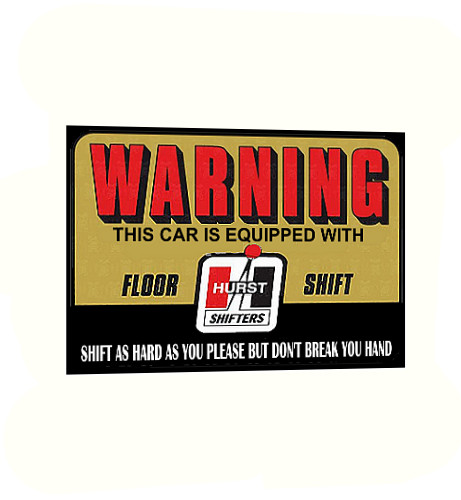 Hurst Shifters 60s 70's Racing Decal/Sticker – Replica, Vintage 4 Sizes