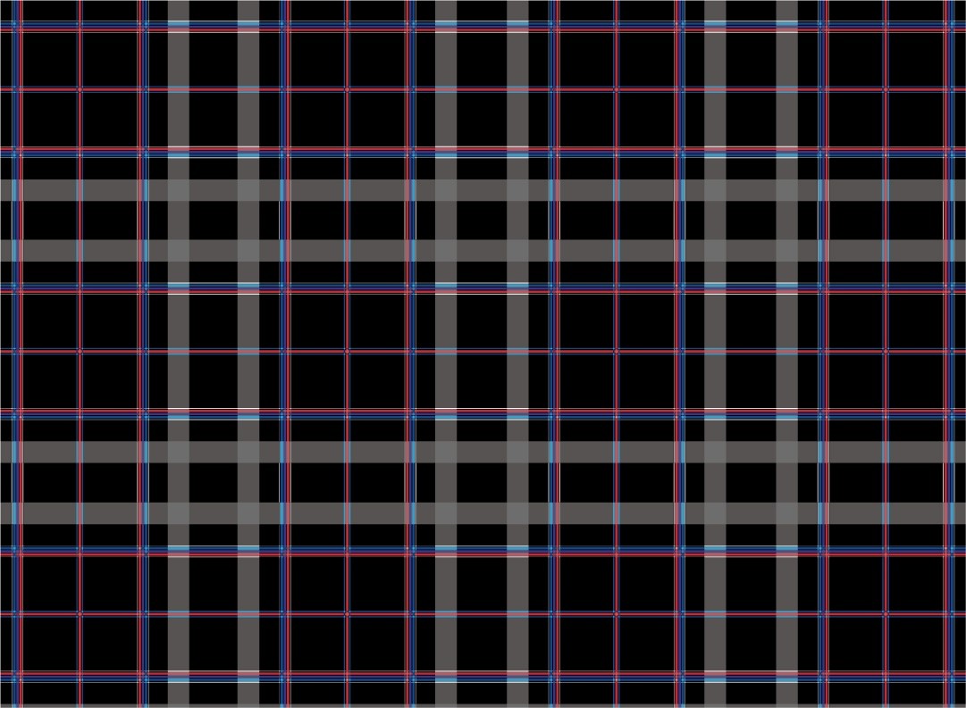 BMW plaid printed decal 11" x 15" small pattern