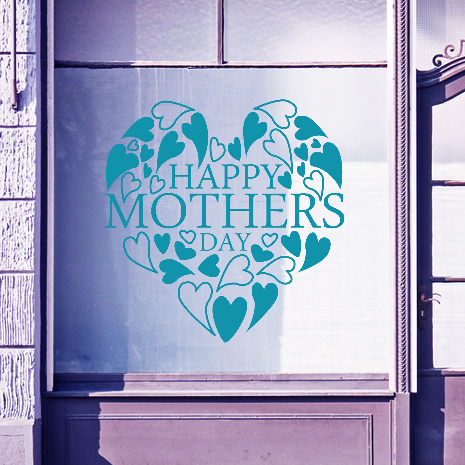 Happy Mothers Day Wall & Window Stickers Mother Decals Shop Window Display A336