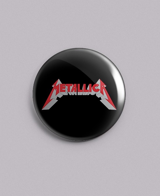 Metallica – 1.25" Pin, Button, Badge – Heavy Metal
