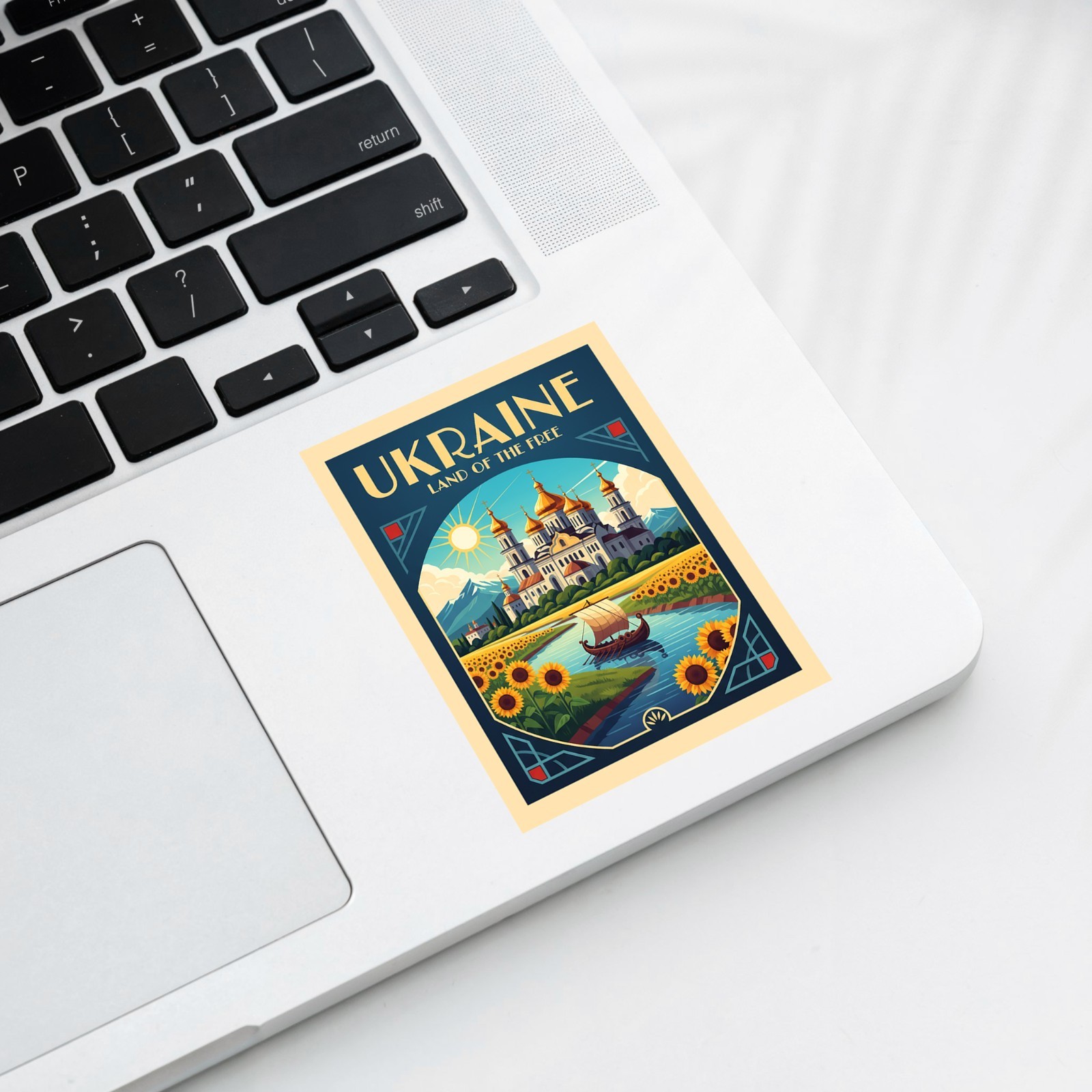 Ukraine Vintage Travel Sticker Die Cut Waterproof Vinyl Souvenir Laptop Decal