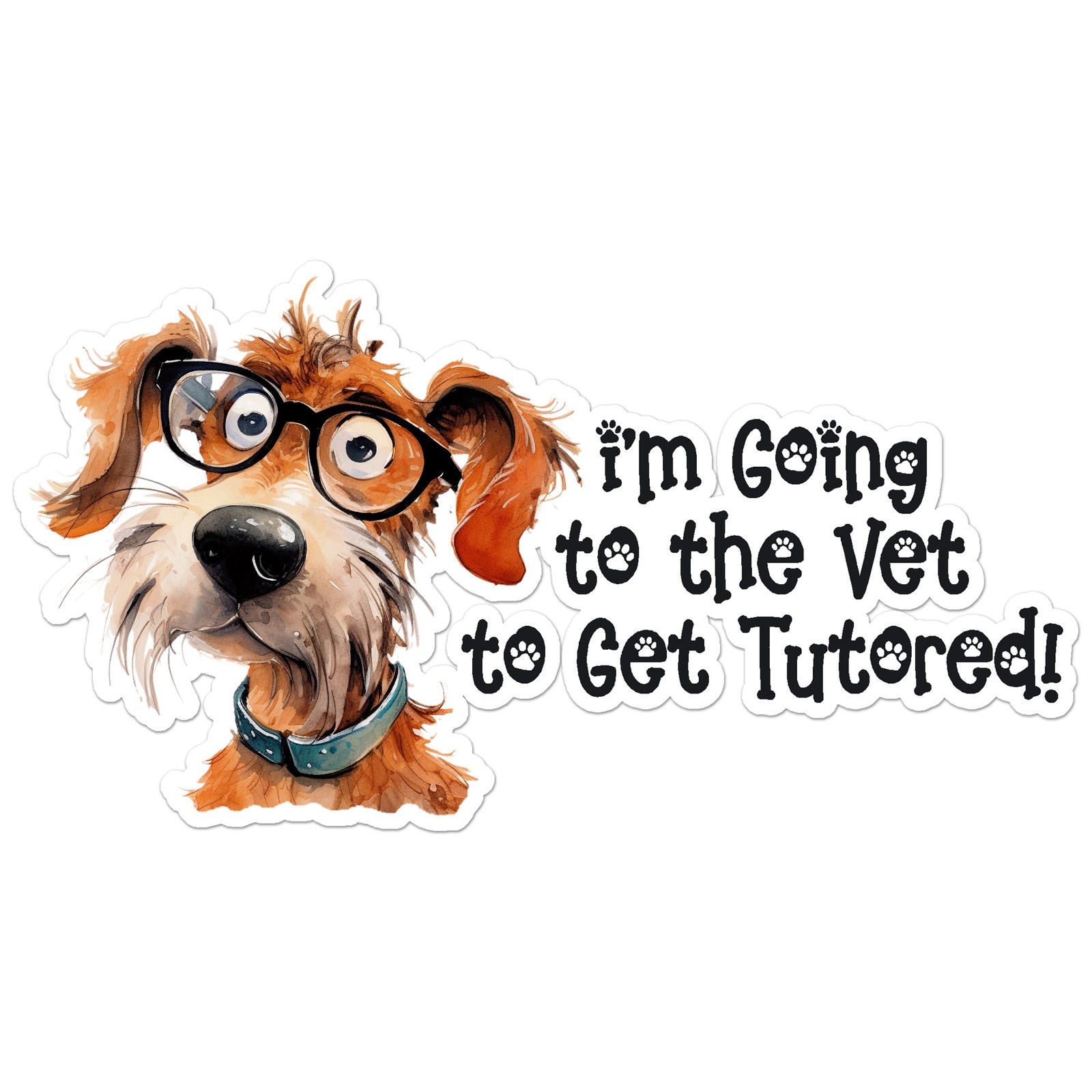 Dog Vet Neutered – Vinyl Decal Sticker – Car Window Laptop – ebn12357