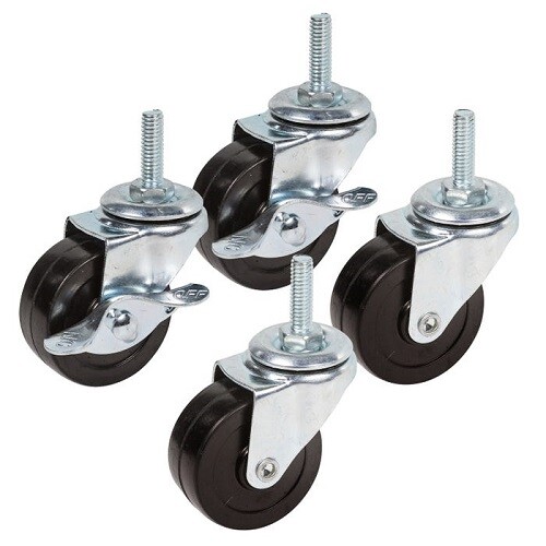 Econoco ACT4041SET 2" Industrial Rubber Casters – Set of 4