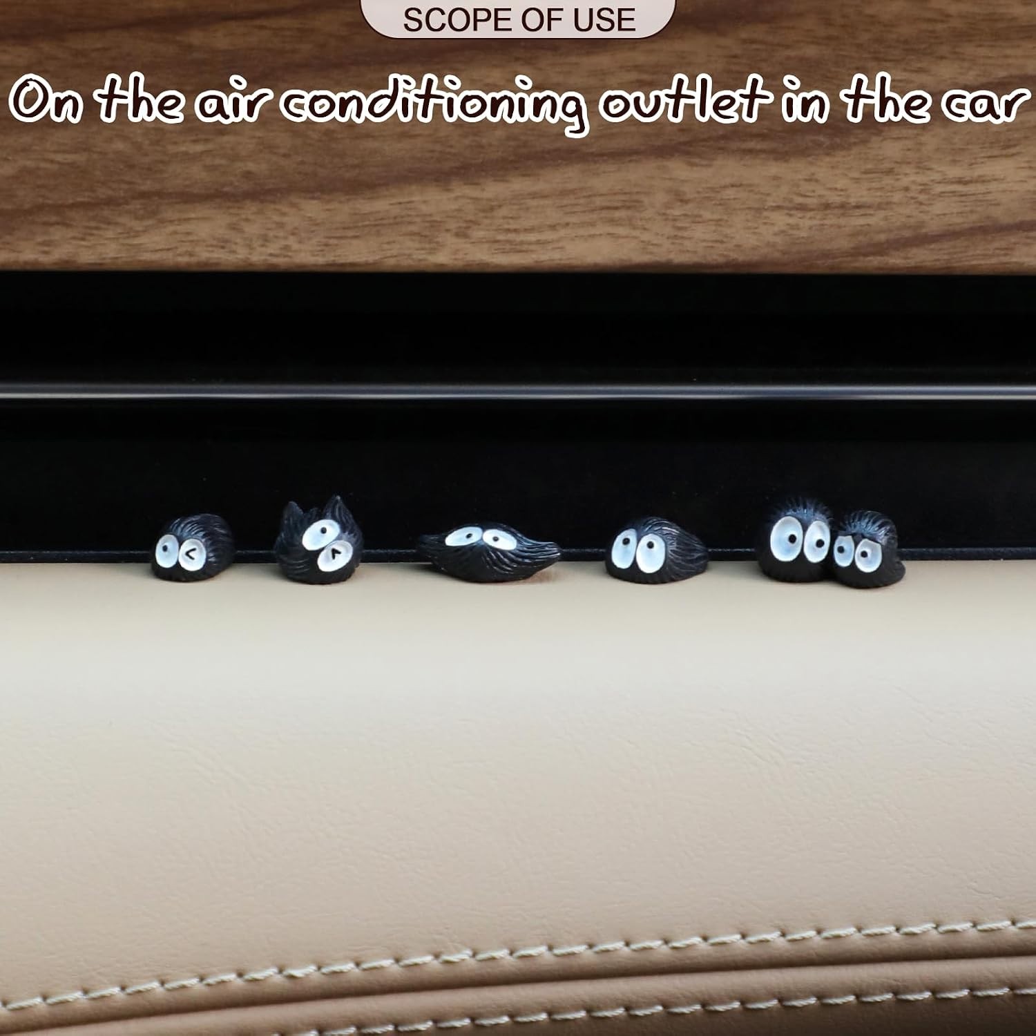 Tiny Soot Sprite Car Decorations – 35 Pcs for Joyful Journeys Everywhere