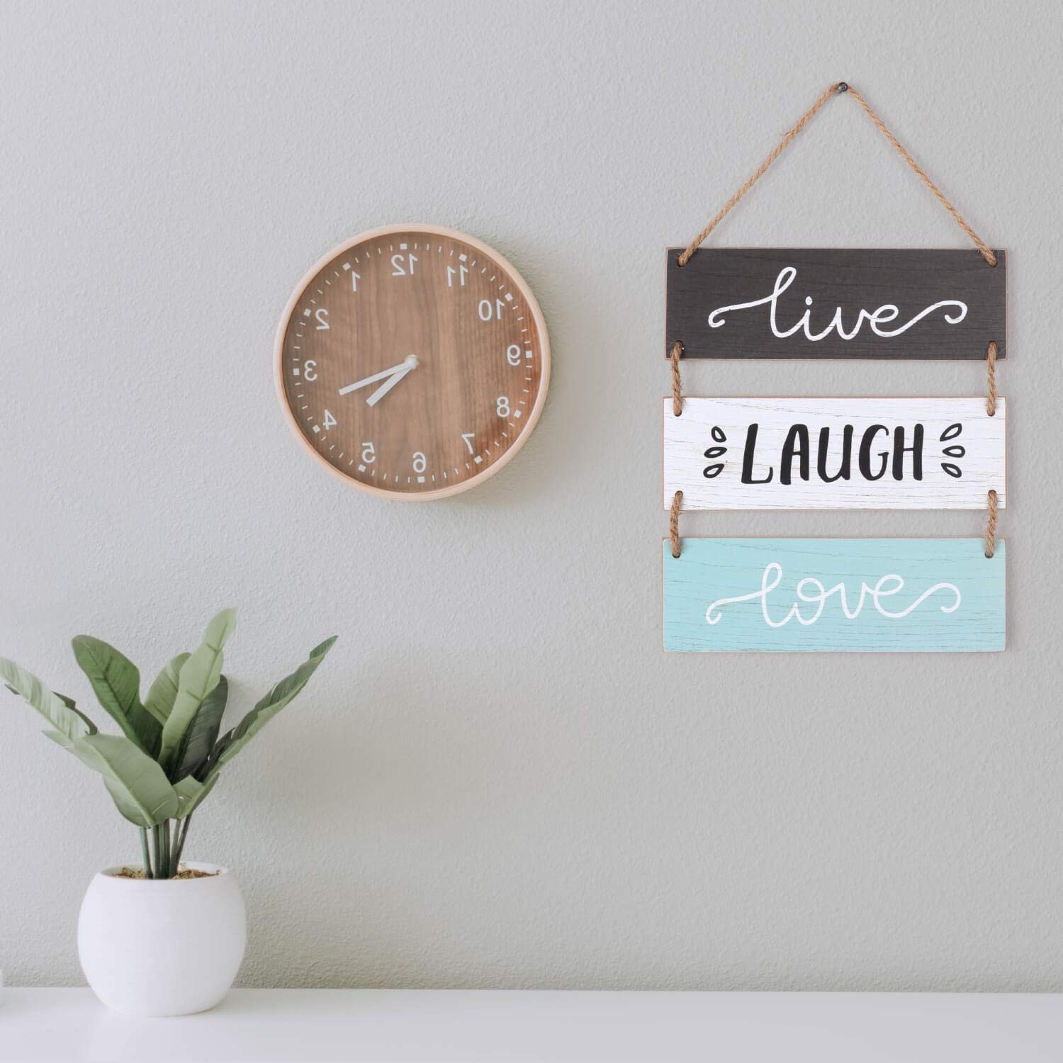 Rustic Home Wall Decor Sign for Living Room Bedroom Bathroom Kitchen Office o…