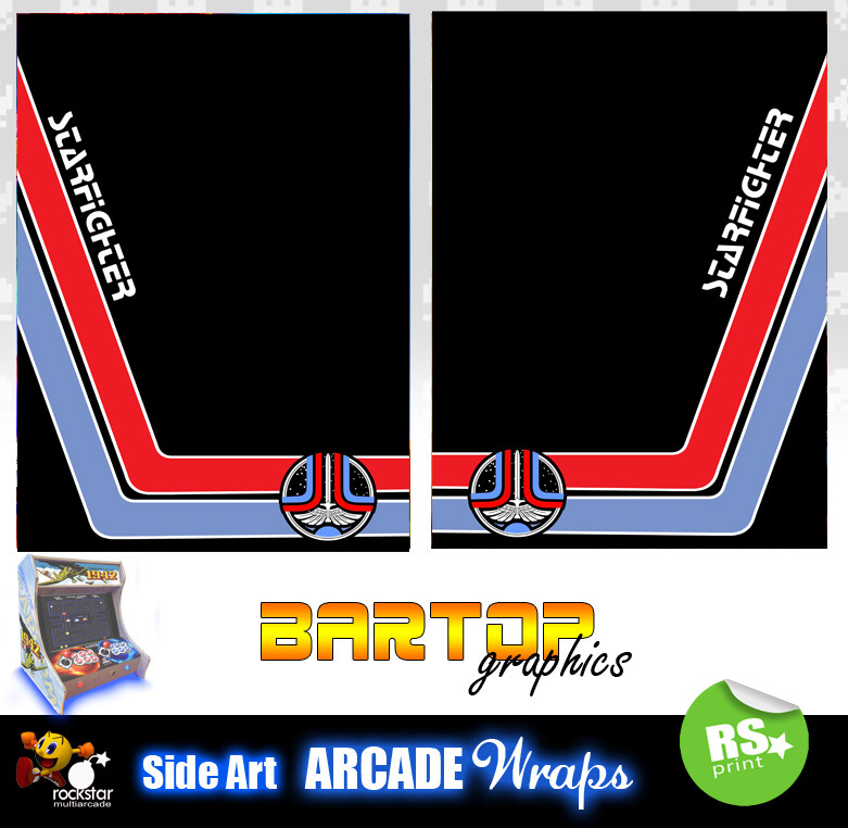 Last Starfighter Arcade Side Artwork Panel Stickers Graphics All Sizes