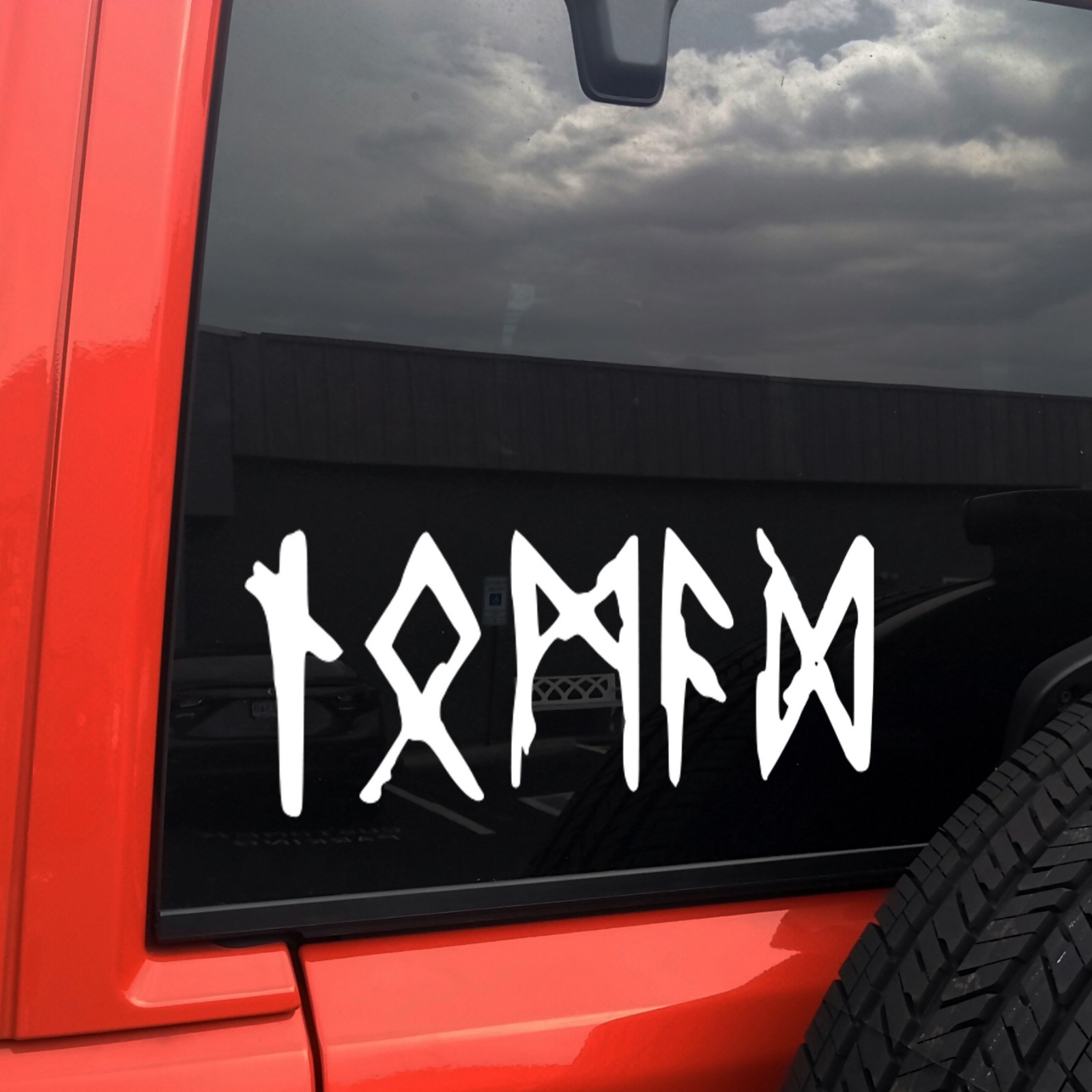 Nomad in Futhark Runes Vinyl Decal Viking Traveler Norse Sticker V2