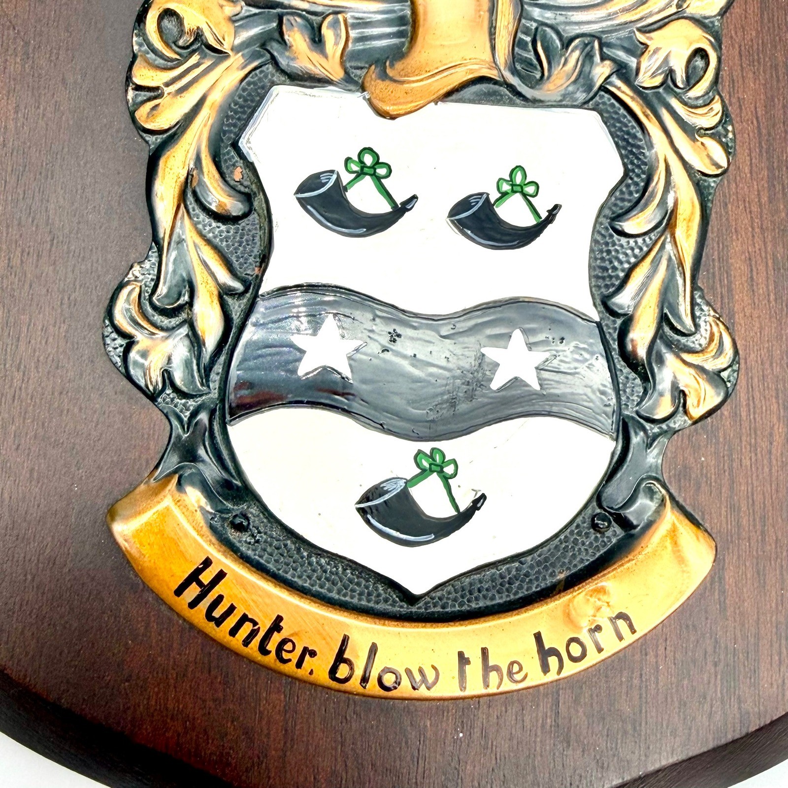 Forrester Family Crest Coat of Arms Wood Plaque Heraldic Artists