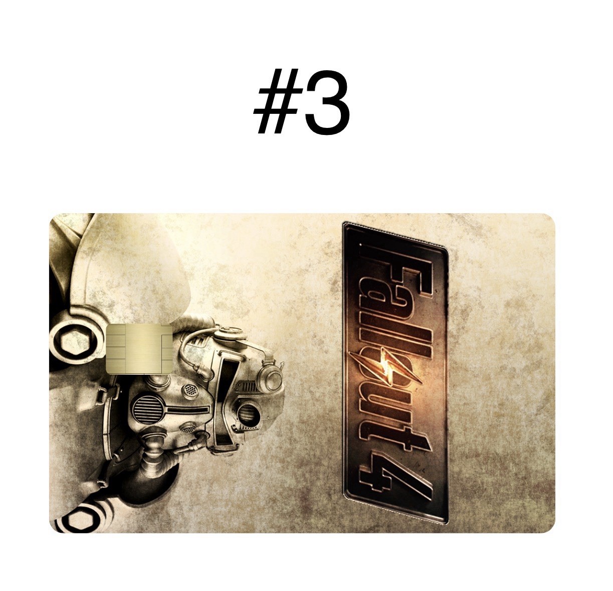 2 Fallout 4 Premium Bank Card Vinyl Skins Small Chip. Choose Any 2