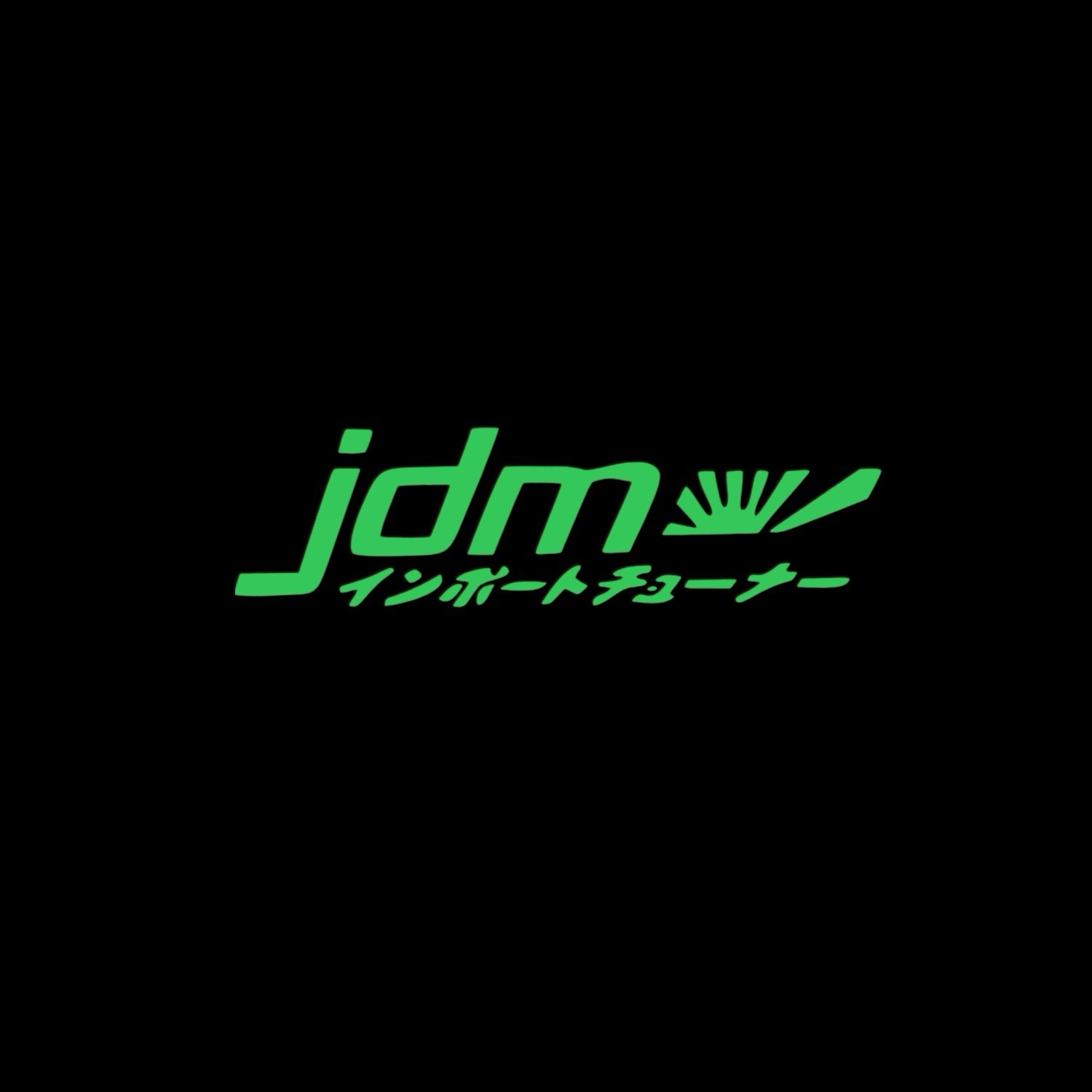 JDM with Kanji writing i vinyl decal for most smooth surface's car, truck,