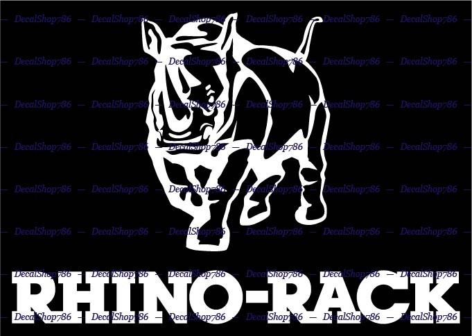 Rhino Rack & Accessory -Motor Sports- Car/SUV Vinyl Die-Cut Peel N' Stick Decals