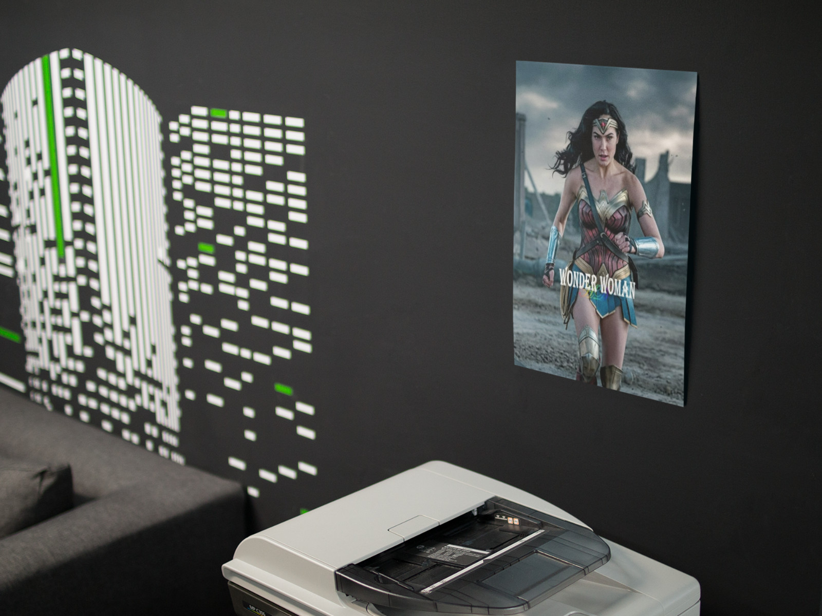 WONDER WOMEN MOVIE Wall Vinyl Decal Poster CANVAS PRINT Removable Adhesive