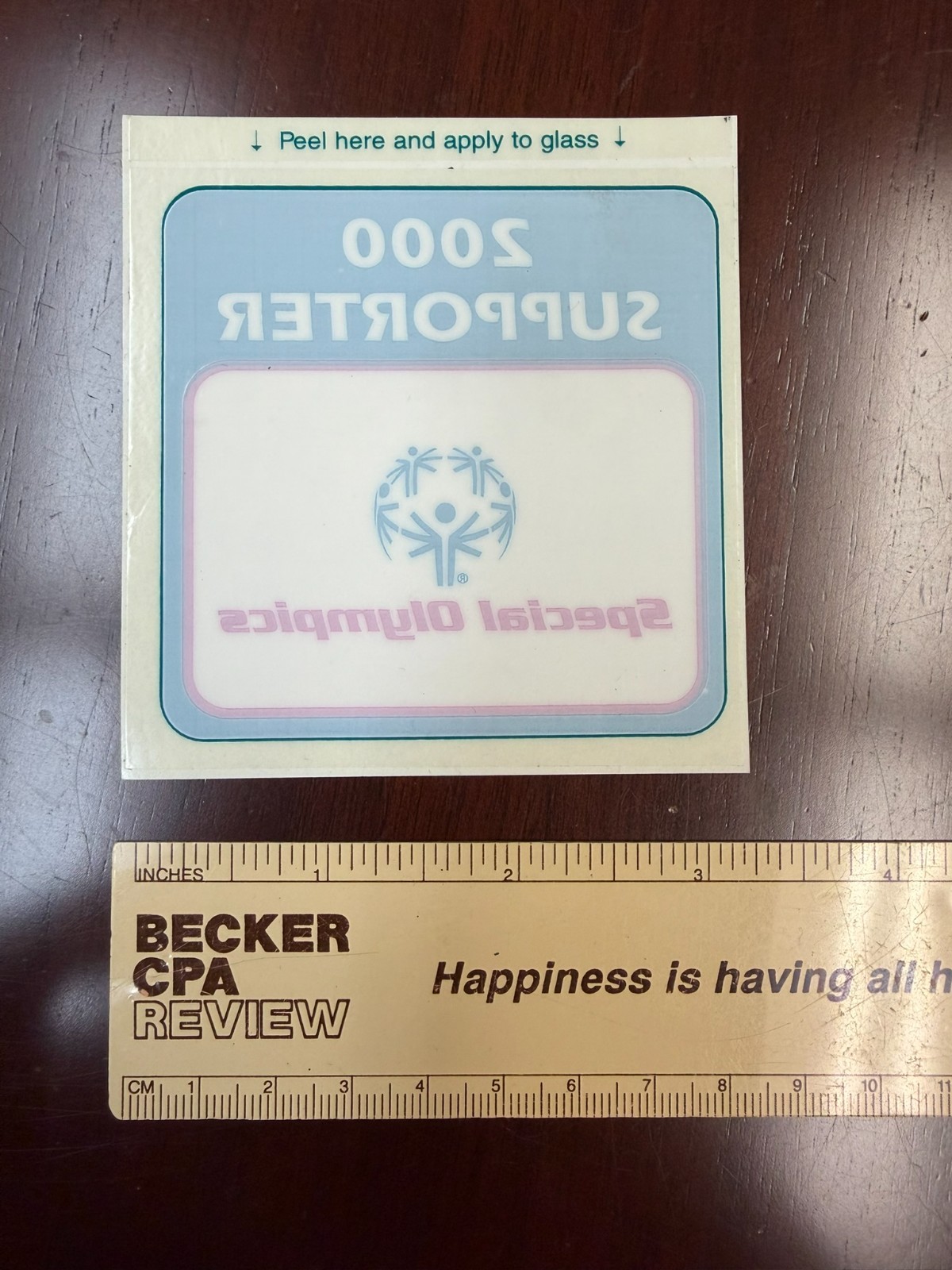 Special Olympics sticker 2000 Supporter 3"
