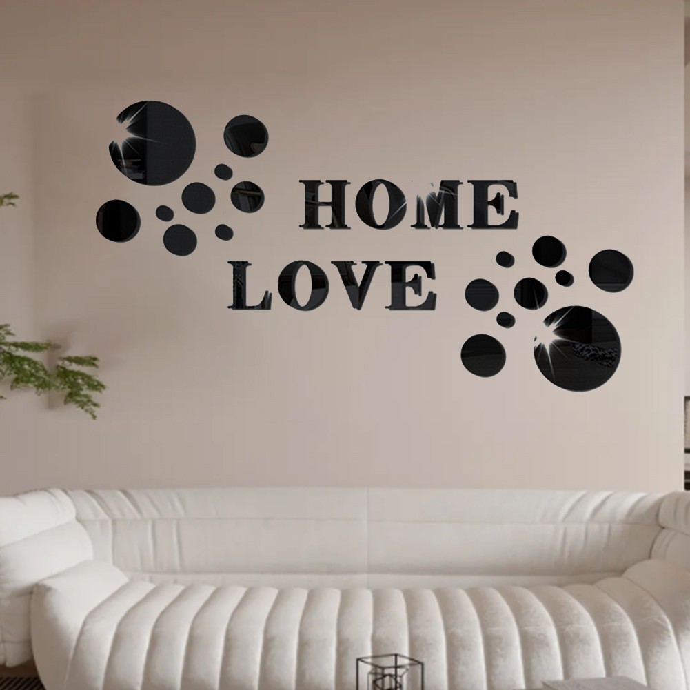 DIY Wall Decoration Reflective Wall Art Chic Home Accent Customizable Wall Decor