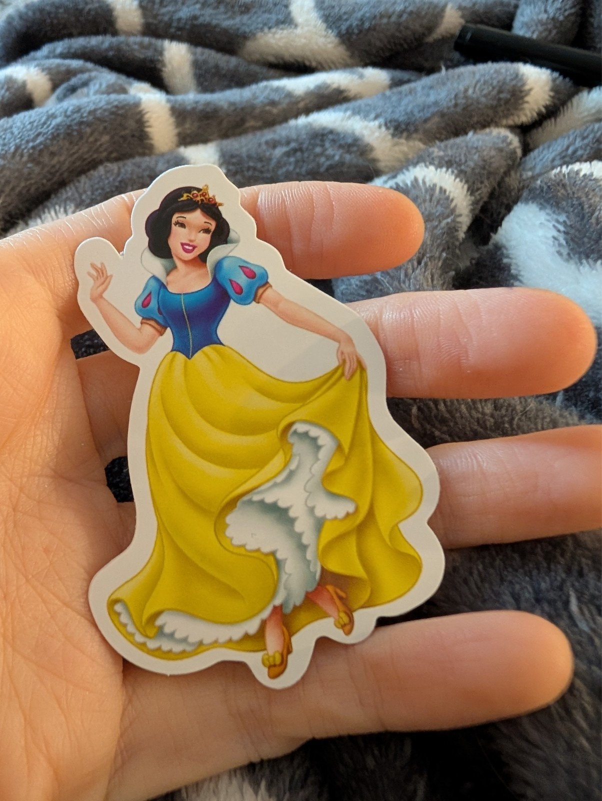 Snow white, Disney, Vintage cartoon, Sticker, movie characters