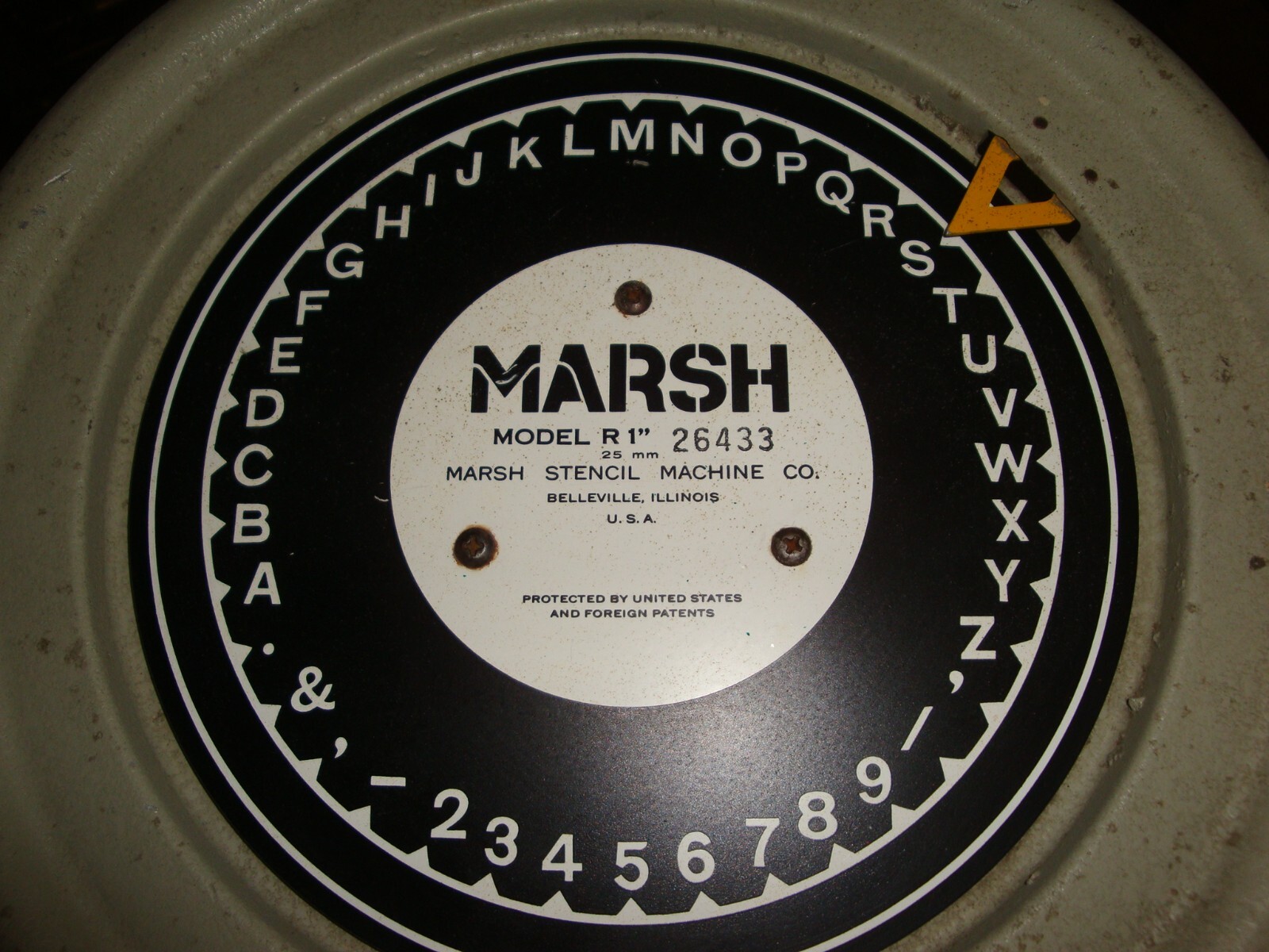 CUSTOM MADE -US Military Oil board Stencil 1" Marsh -PLEASE Read my Description