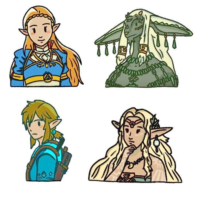 Legend of Zelda Fan Art -TOTK Sticker Prince Sidon Sticker – Free Shipping
