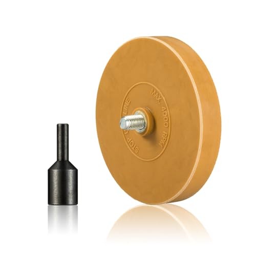 Decal & Emblem Remover for Cars – Drill-Powered Eraser Wheel for 1 Pcs Solid