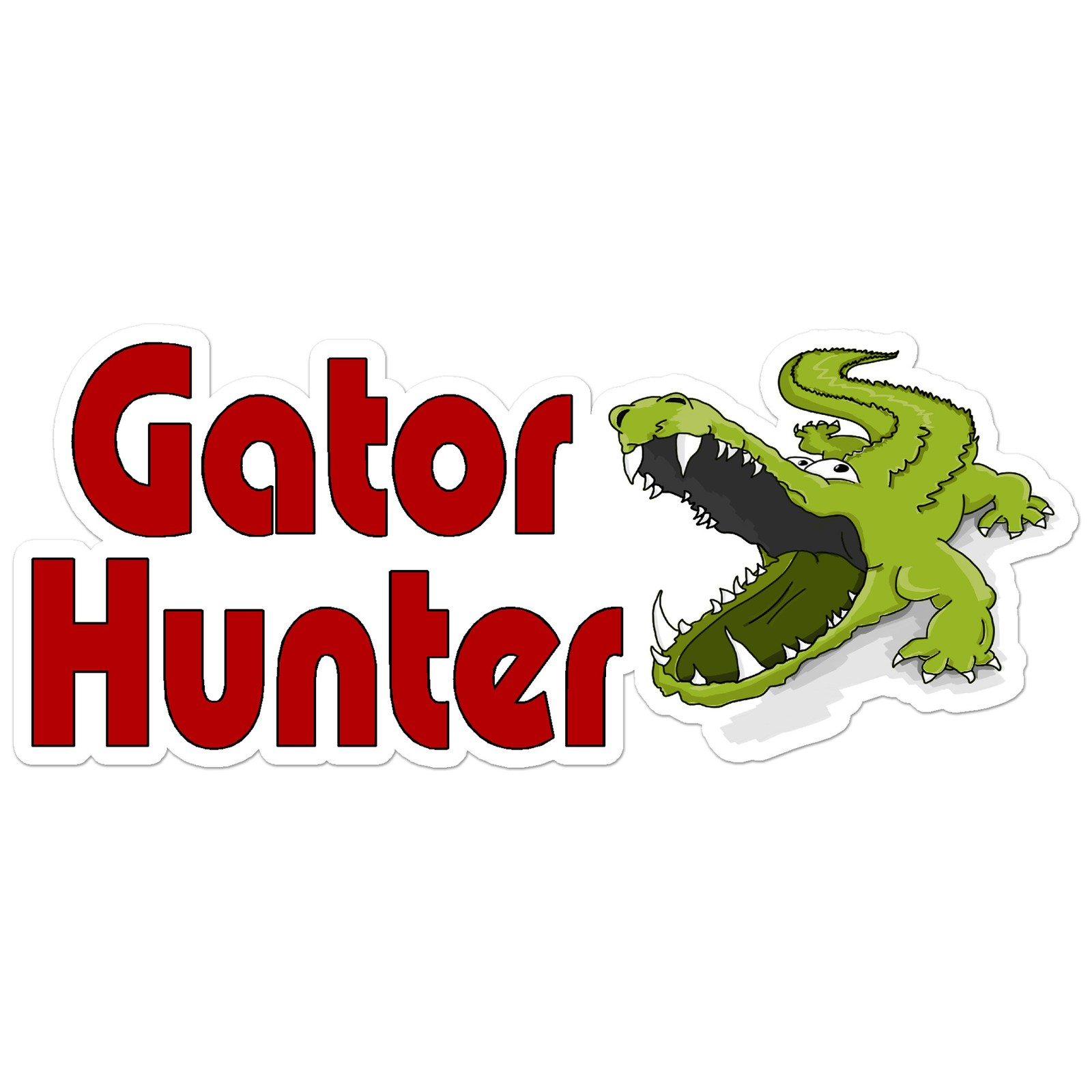 Gator Hunter – Vinyl Decal Sticker – Car Window Laptop – ebn8281