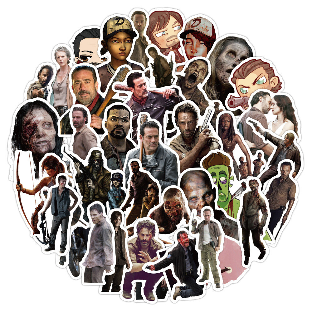 100Pcs The Walking Dead Sticker for Kids Teens Girls Scrapbooking Water Bottles