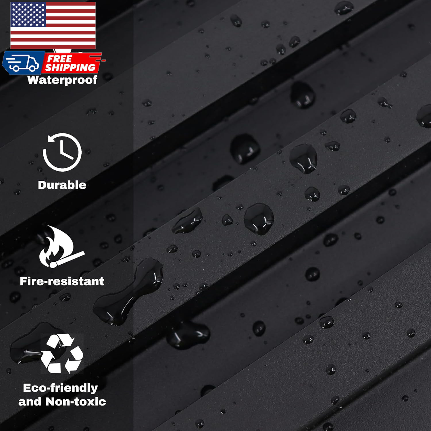 Black Wall Panels for Interior Walldecor Accent Wallpanels for Bedroom Livingroo