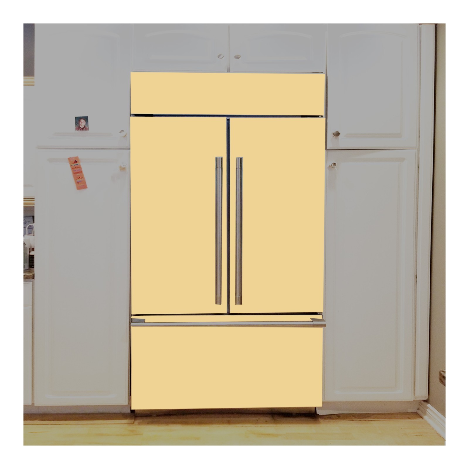 Custom Size Fridge Wrap Self Adhesive Vinyl Refrigerator Sticker
