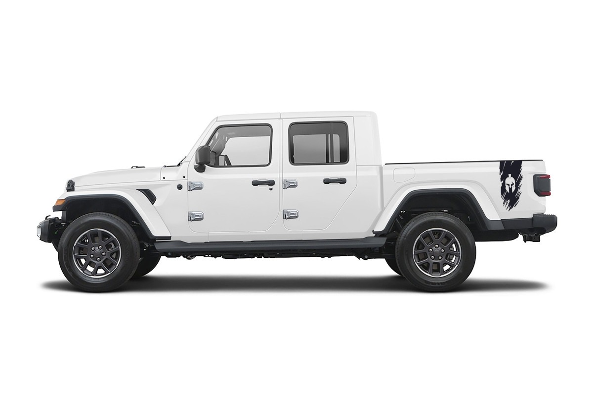 Fits 2018-2025 Jeep Gladiator bedside decal with Gladiator Distressed graphic