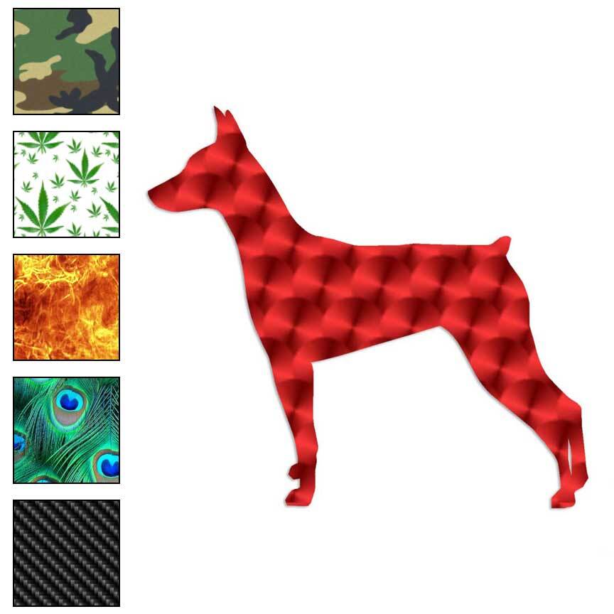 German Pinscher Dog, Vinyl Decal Sticker, 40 Patterns & 3 Sizes, #1955
