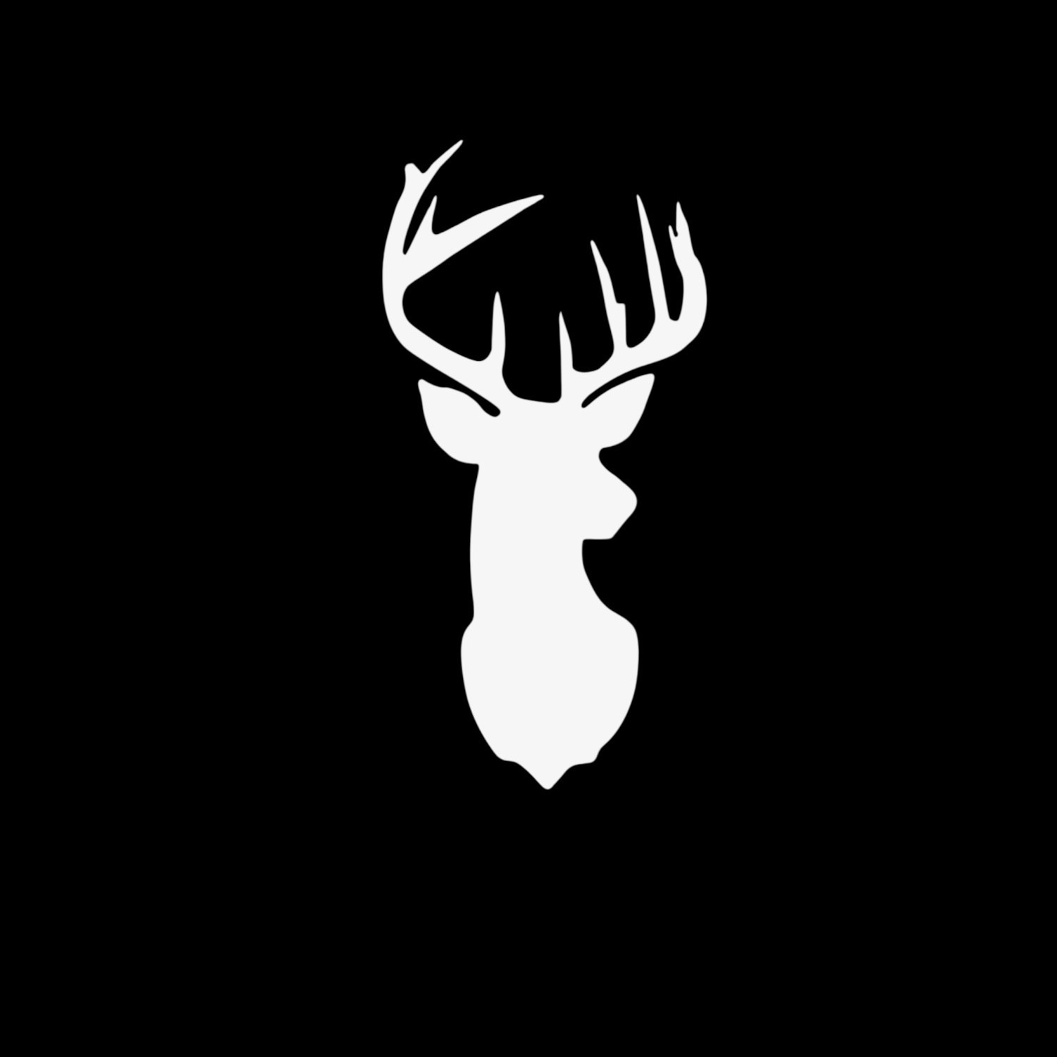 DEER BUCK HEAD Vinyl Decal for Jeep Car Truck Bumper Wall Window