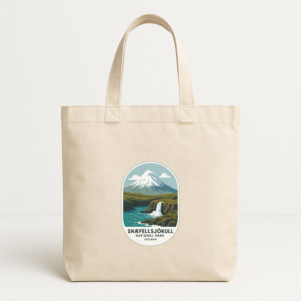 Snæfellsjökull Iceland Iron On Heat Transfer Vinyl HTV World National Parks