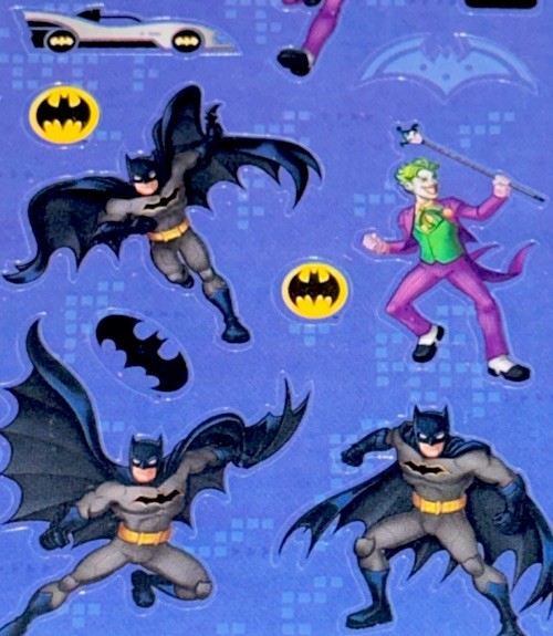 DC BATMAN✨30✨STICKERS✨💛✨🦇✨💙✨🔥✨💜✨6 1/3” X 3”✨JOKER✨🃏✨2 SHEETS✨AWESOME✨🖤💫