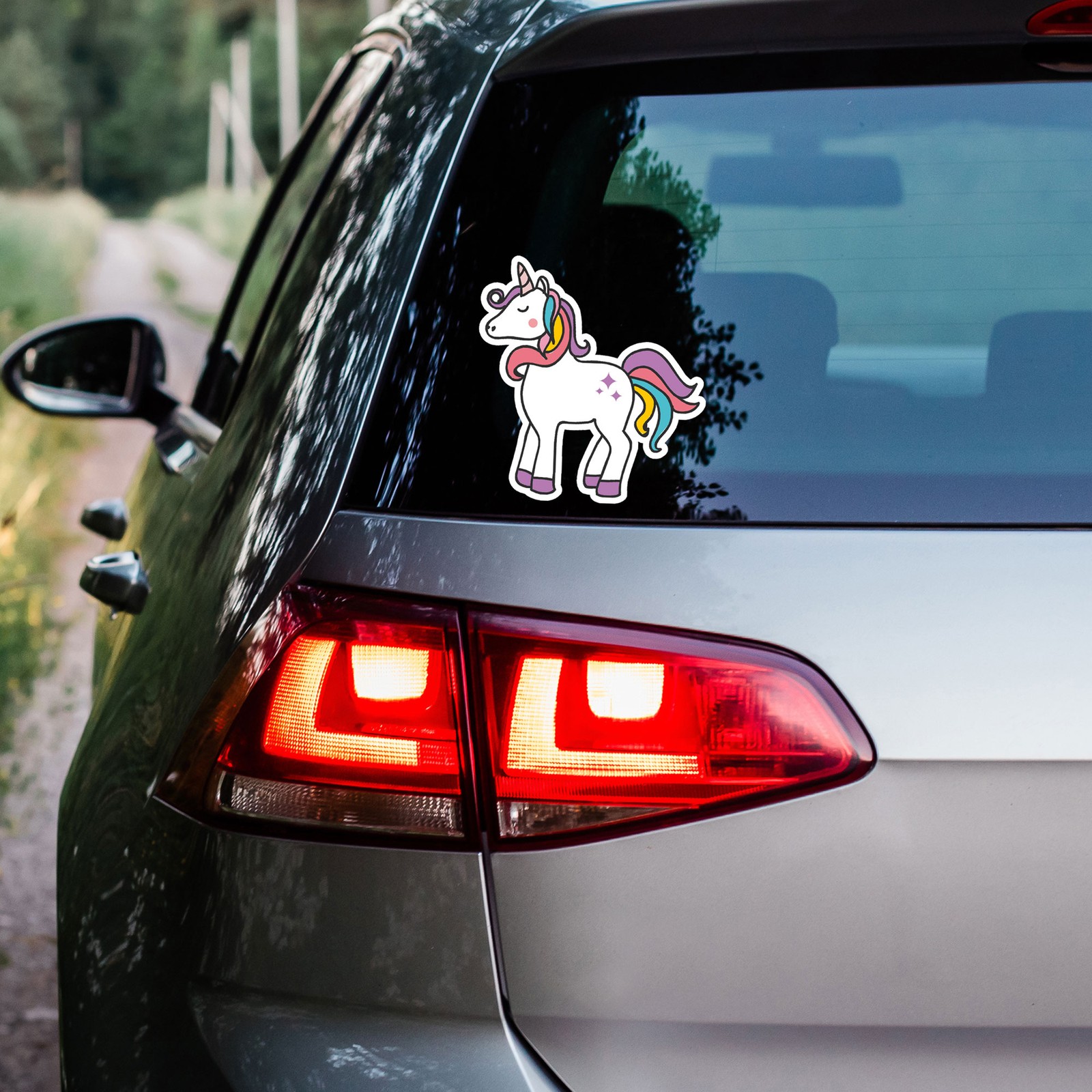 Rainbow Unicorn – Vinyl Decal Sticker – Car Window Laptop – ebn7887