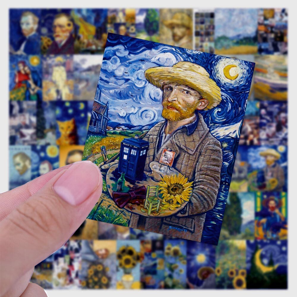 VAN GOGH MASHUP Stickers ~ ART ~ Vinyl Waterproof Laptop Guitar Skateboard Decal