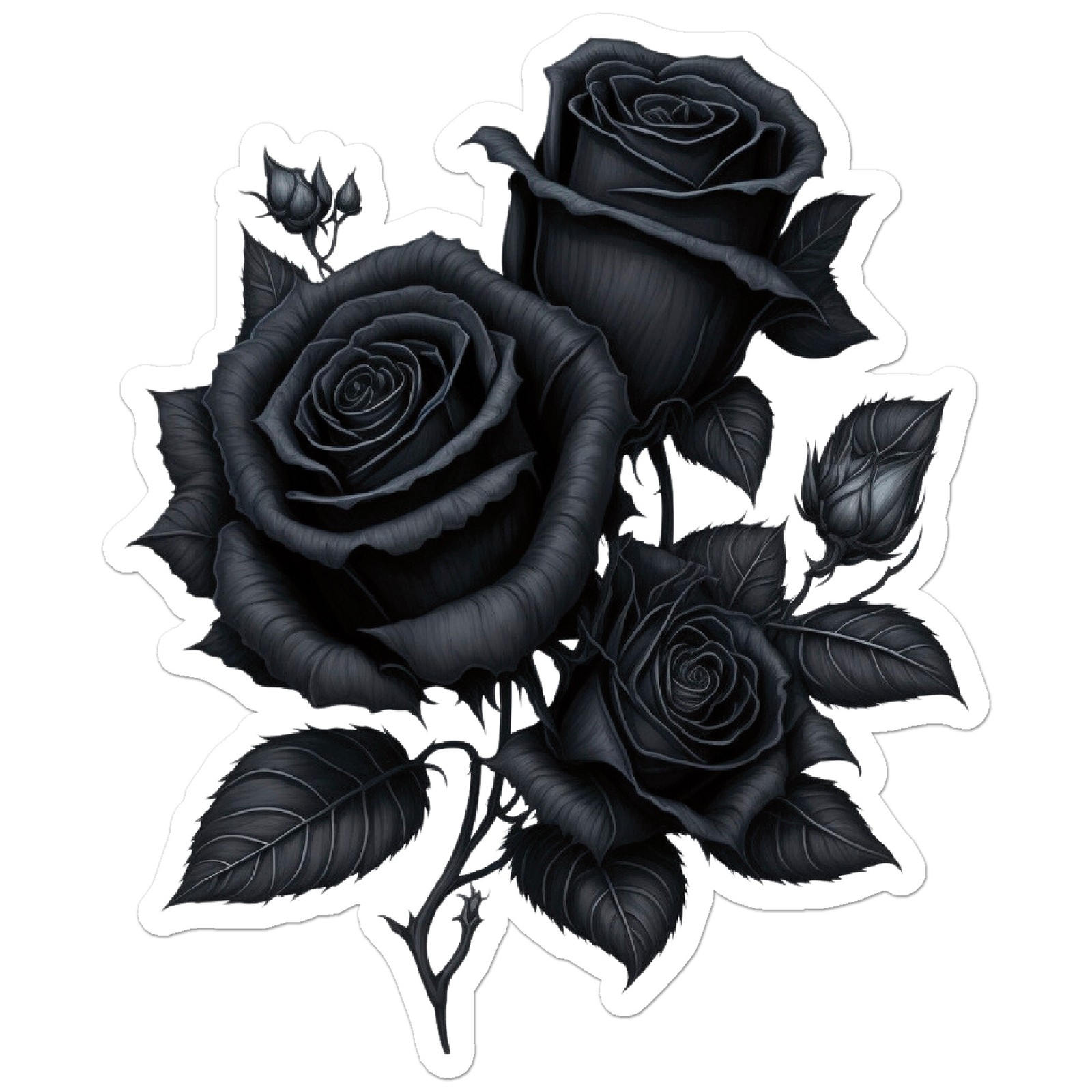 Black Roses – Vinyl Decal Sticker – Car Window Laptop – ebn9483