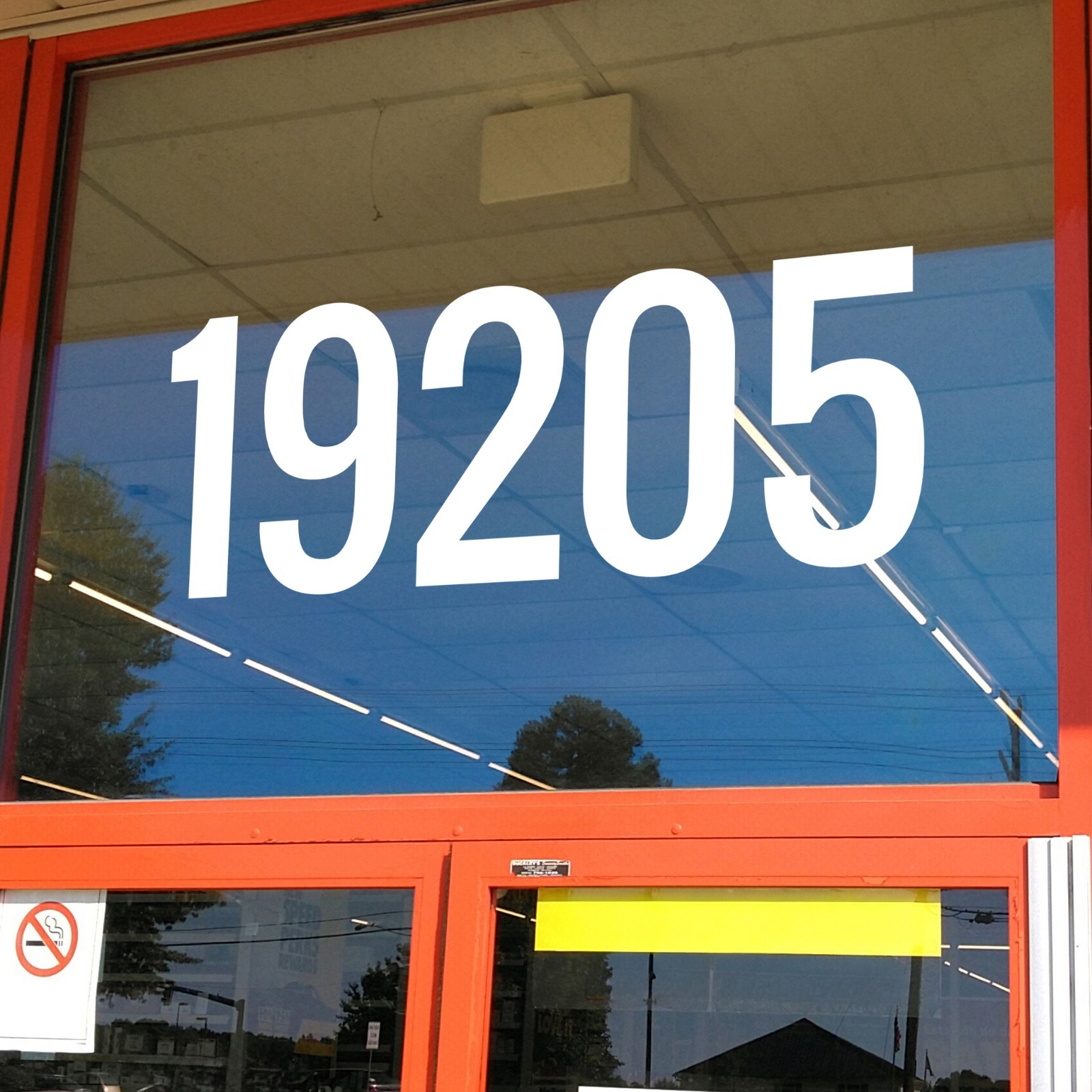 Large Storefront Address Numbers Vinyl Decal Window Oswald Font