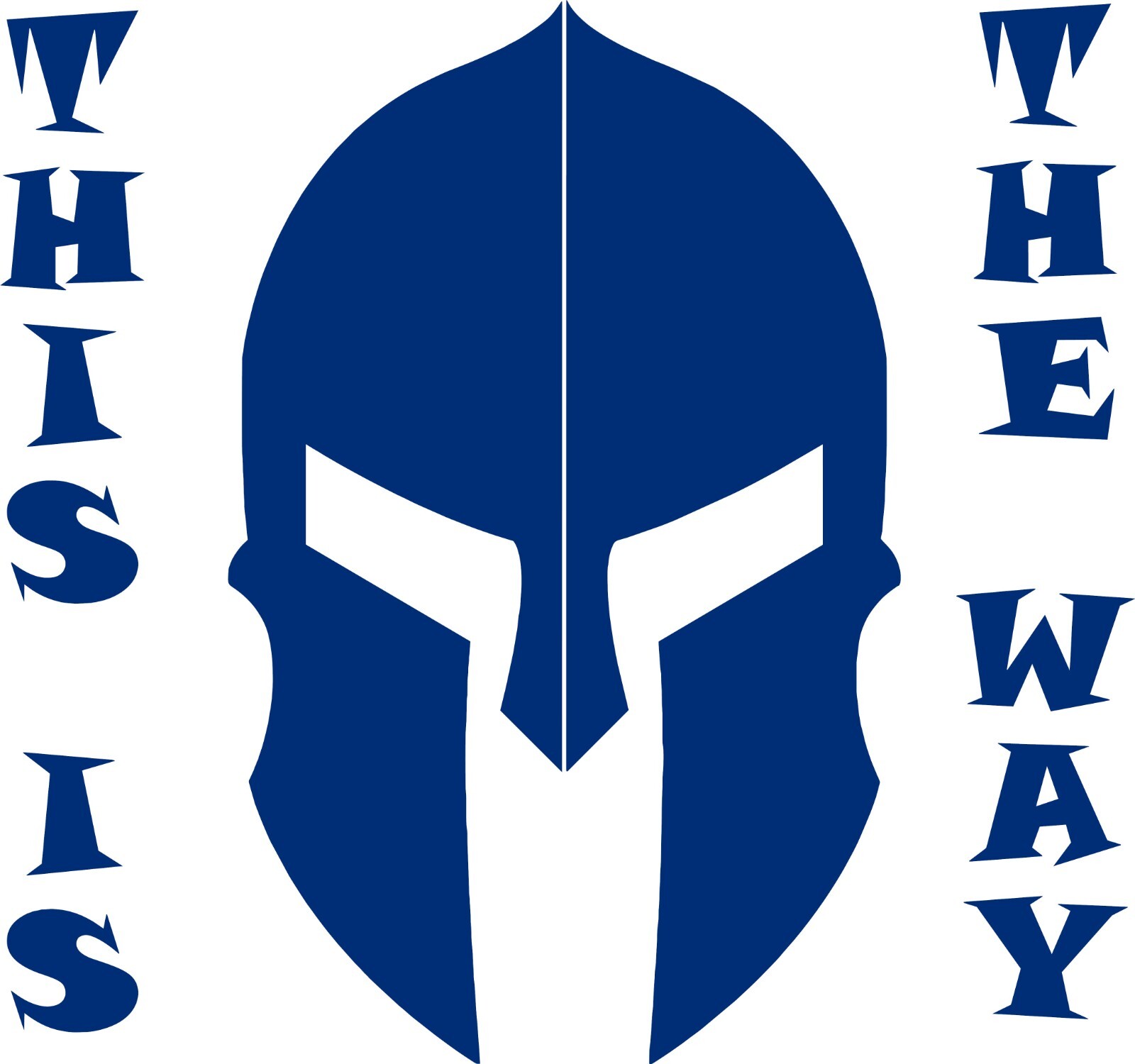 SPARTAN LAW THIS IS THE Way In your choice of color 4.8" X4.5"