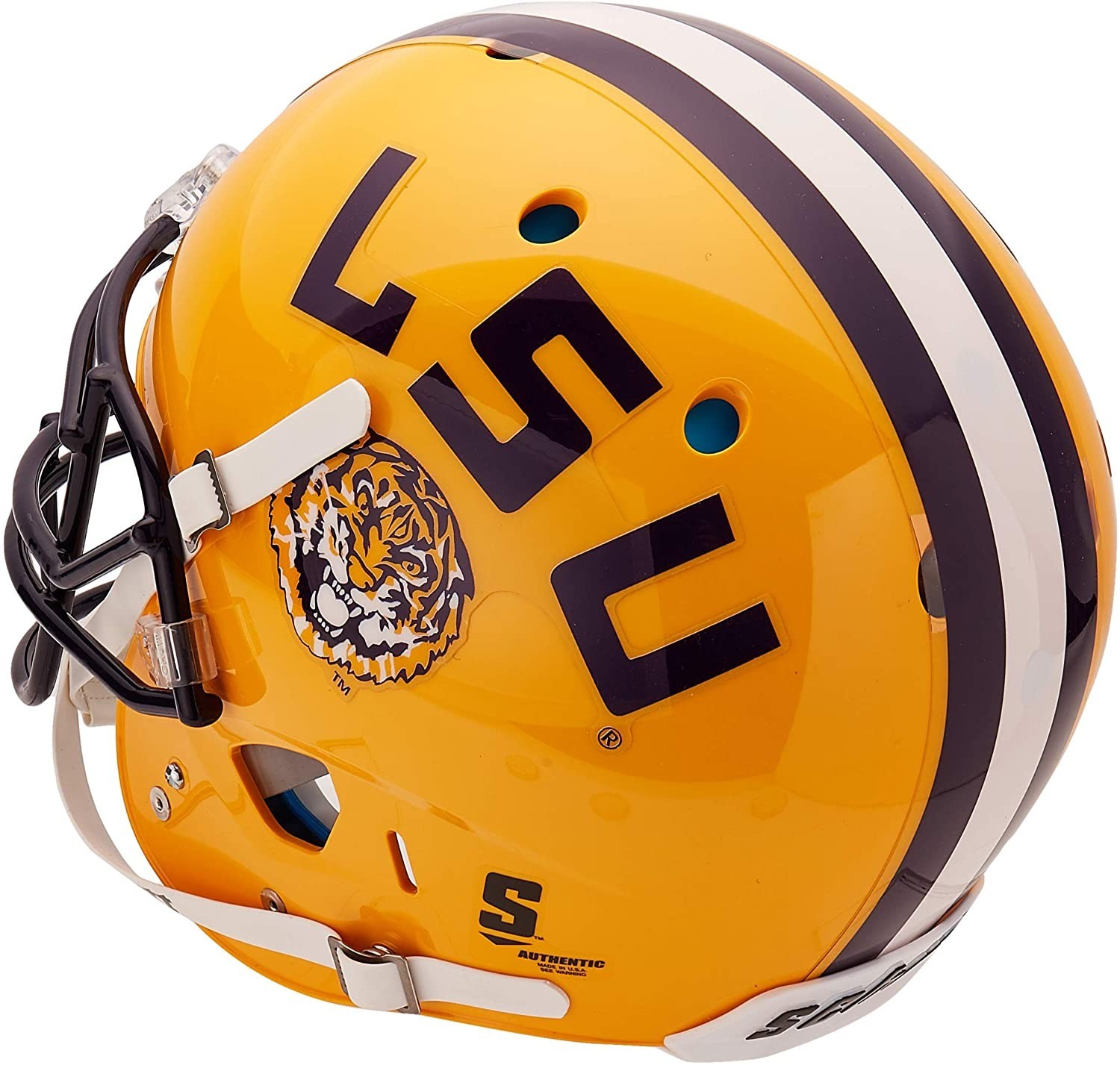 Helmet Stripe Multi-Stripes/Cowboys-Broncos-Packers-Dolphins-LSU Football Helmet