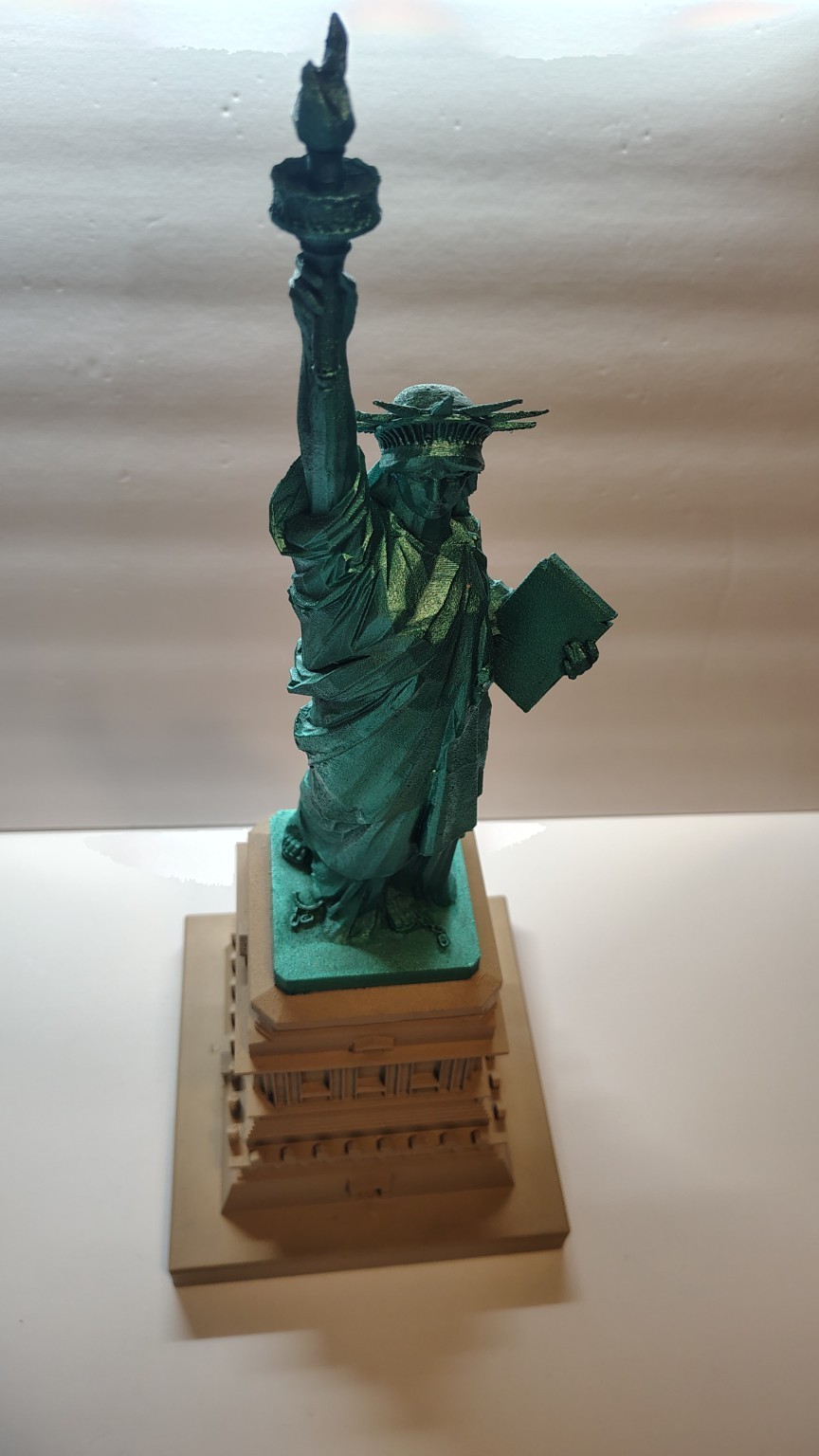 20” Statue of Liberty 3D Printed Display Model Plastic Home Office Decor