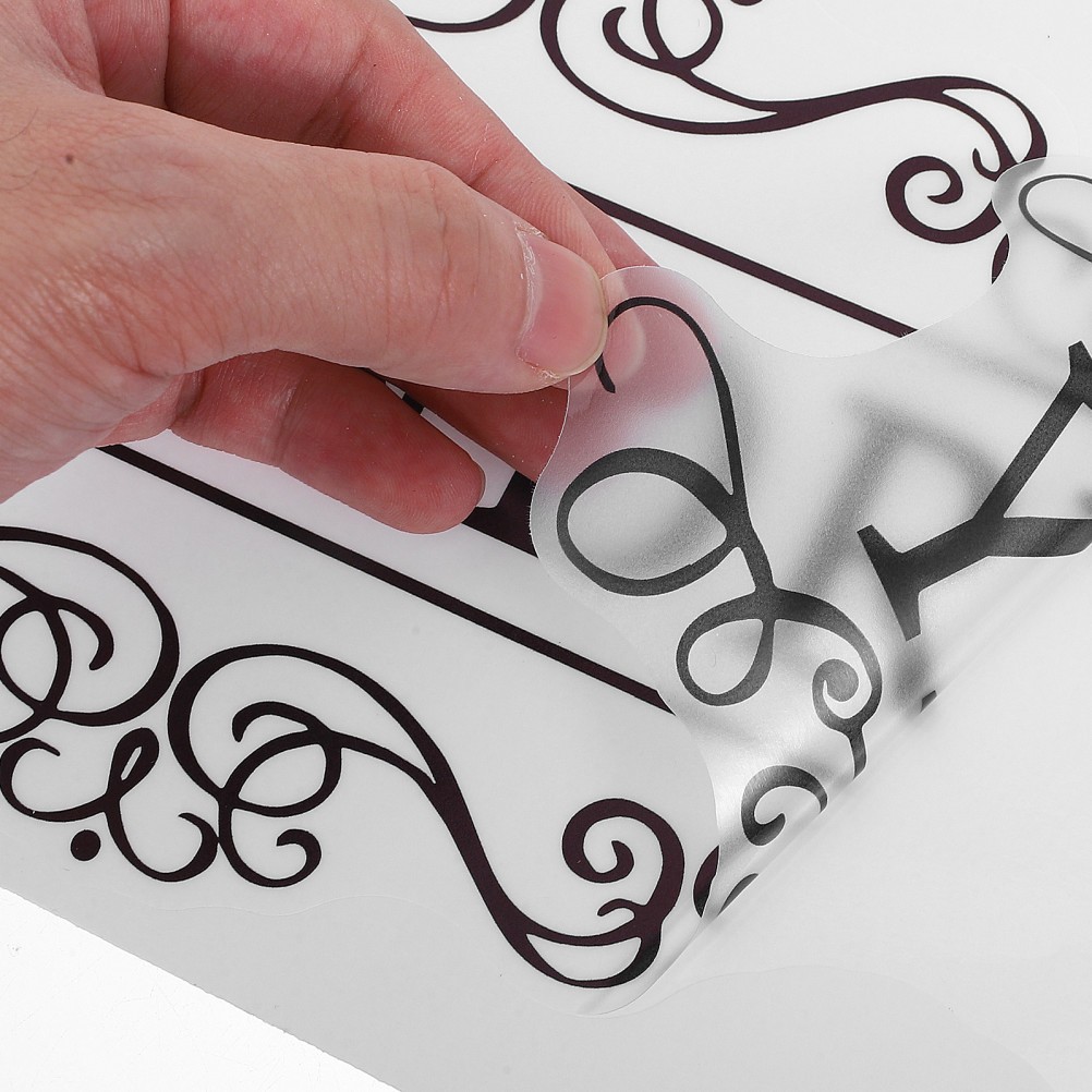 6 Pcs Multifunctional Door Sticker Sign Toilet Bathroom Decor Front